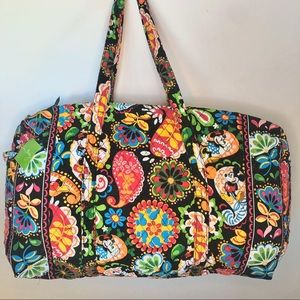 Disney Vera Bradley Mickey Minnie Duffel Bag NWT
